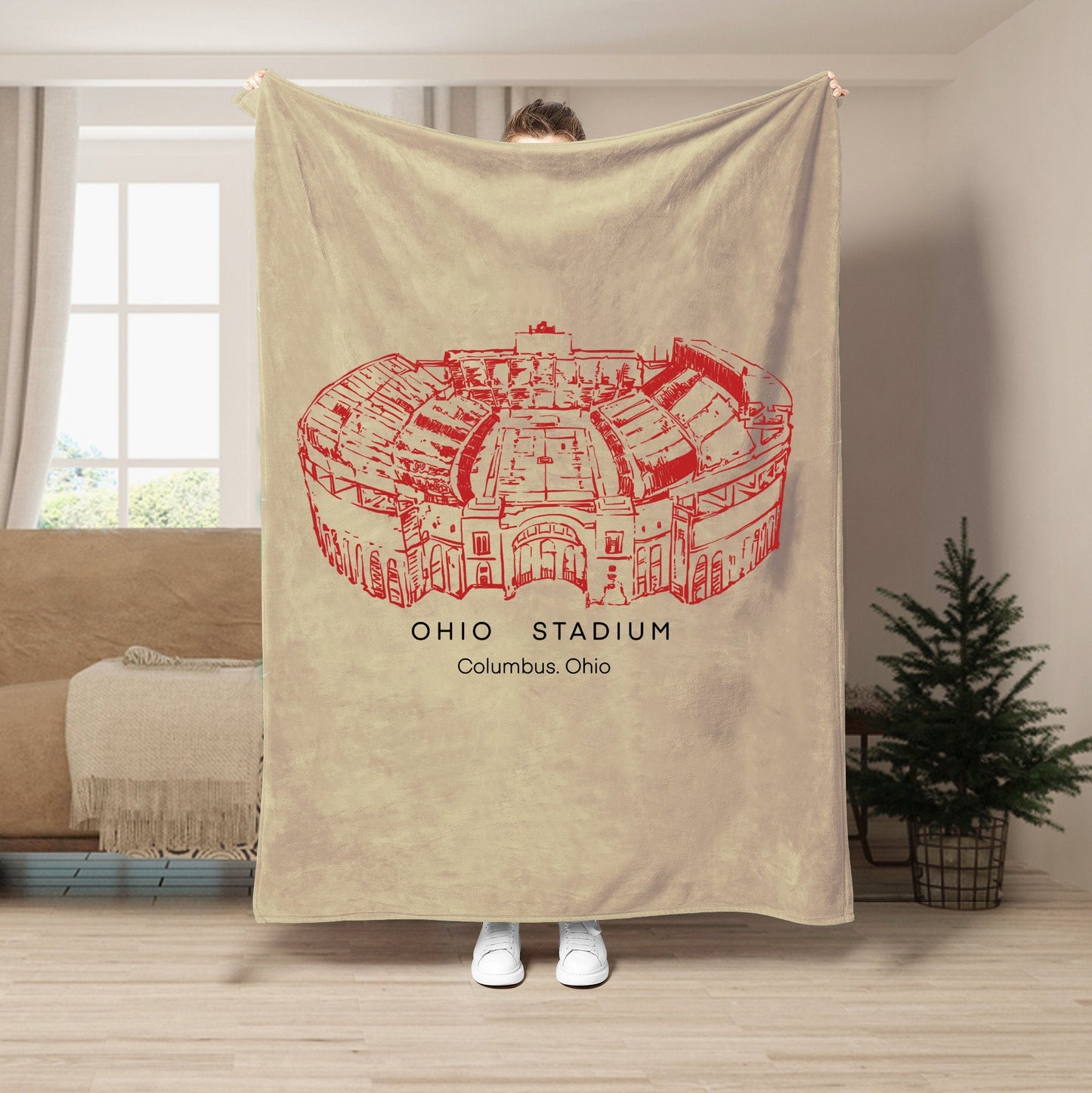 Ohio Stadium - Ohio State Buckeyes football, College Football Blanket