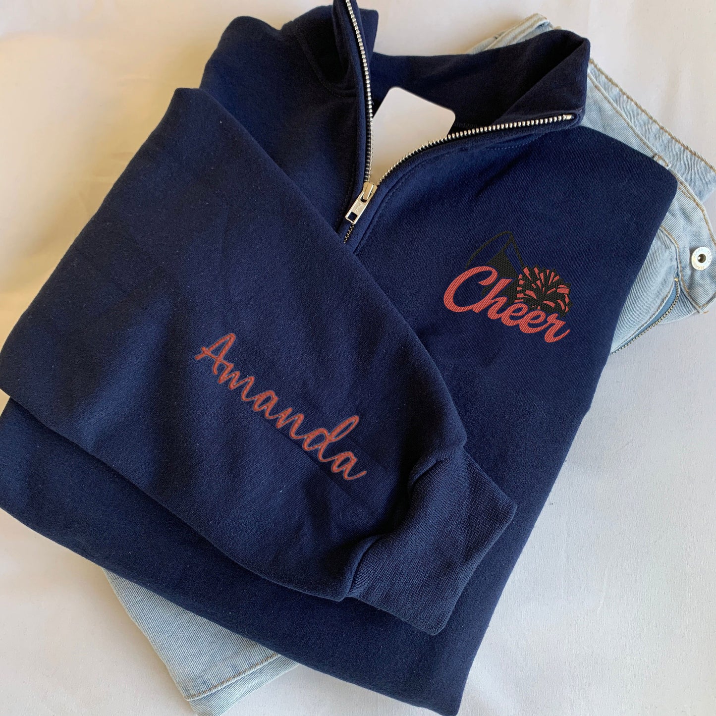 Personalized Cheer Sweatshirt, Personalized Cheerleader Gift, Cheer Competition Outfit