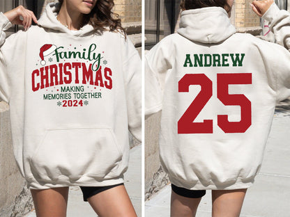 Family Christmas 2024 Making Memories Together Sweatshirts