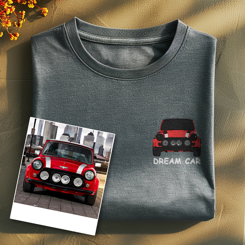 Custom Car embroidered T-shirt/sweatshirt. Add you car embroidered personalised sweatshirt