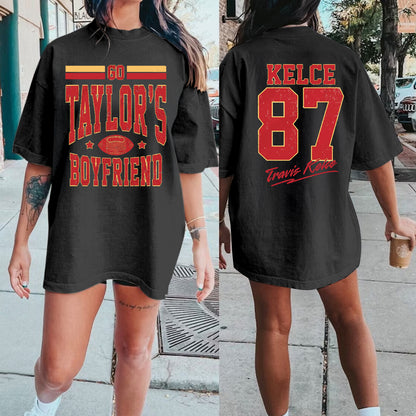 Go Taylor's Boyfriend Sweatshirt, Football Sweatshirt, Game Day Sweater, Funny Football Sweatshirt