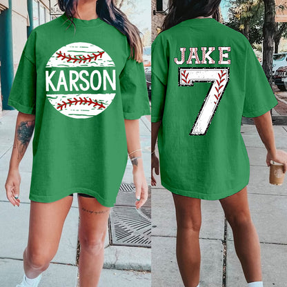 Custom Baseball Shirt Custom Name Custom Number Custom Team Baseball Shirt