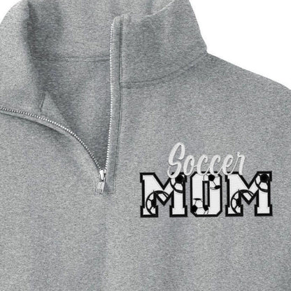 Custom Embroidered Soccer/Baseball/Football/Volleyball Mom Sweatshirt with Kid Name on sleeve Personalized MOM Shirt