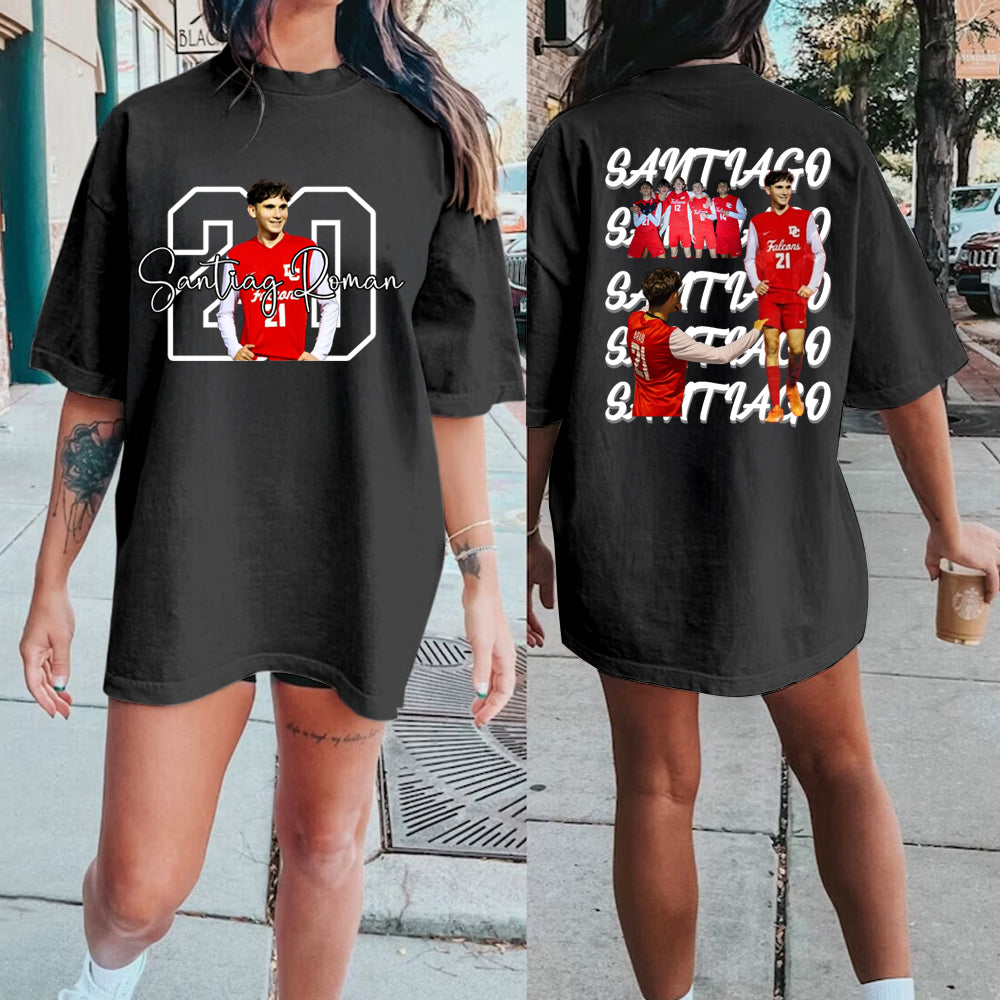 Custom Family Photo Sport T-Shirt/Personalize Cheer Tee/Personalize family  Sport Sweatshirt