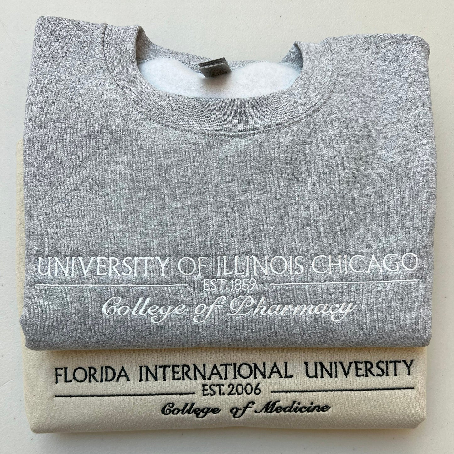 Custom College Embroidered Sweatshirt/Hoodie