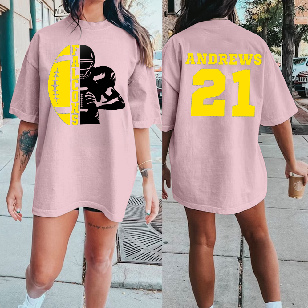 Customized Football Shirt/Your Name Football/Football Shirt/Game Day Shirt