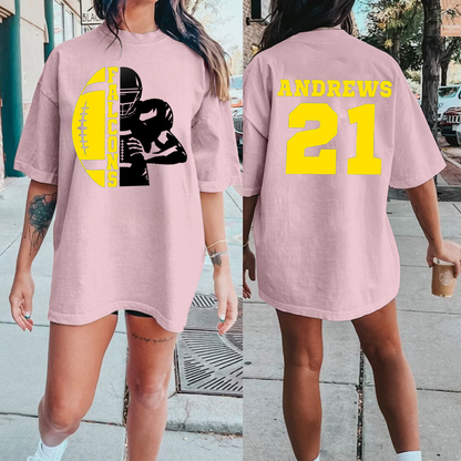 Customized Football Shirt/Your Name Football/Football Shirt/Game Day Shirt