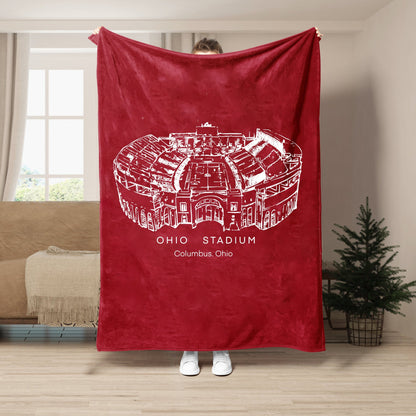 Ohio Stadium - Ohio State Buckeyes football, College Football Blanket