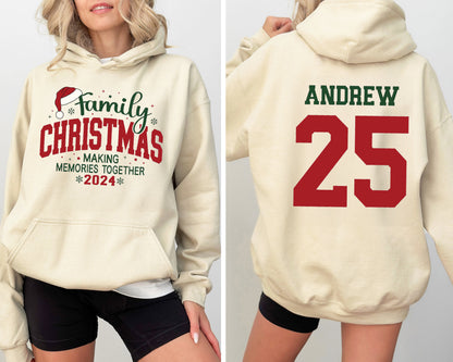 Family Christmas 2024 Making Memories Together Sweatshirts