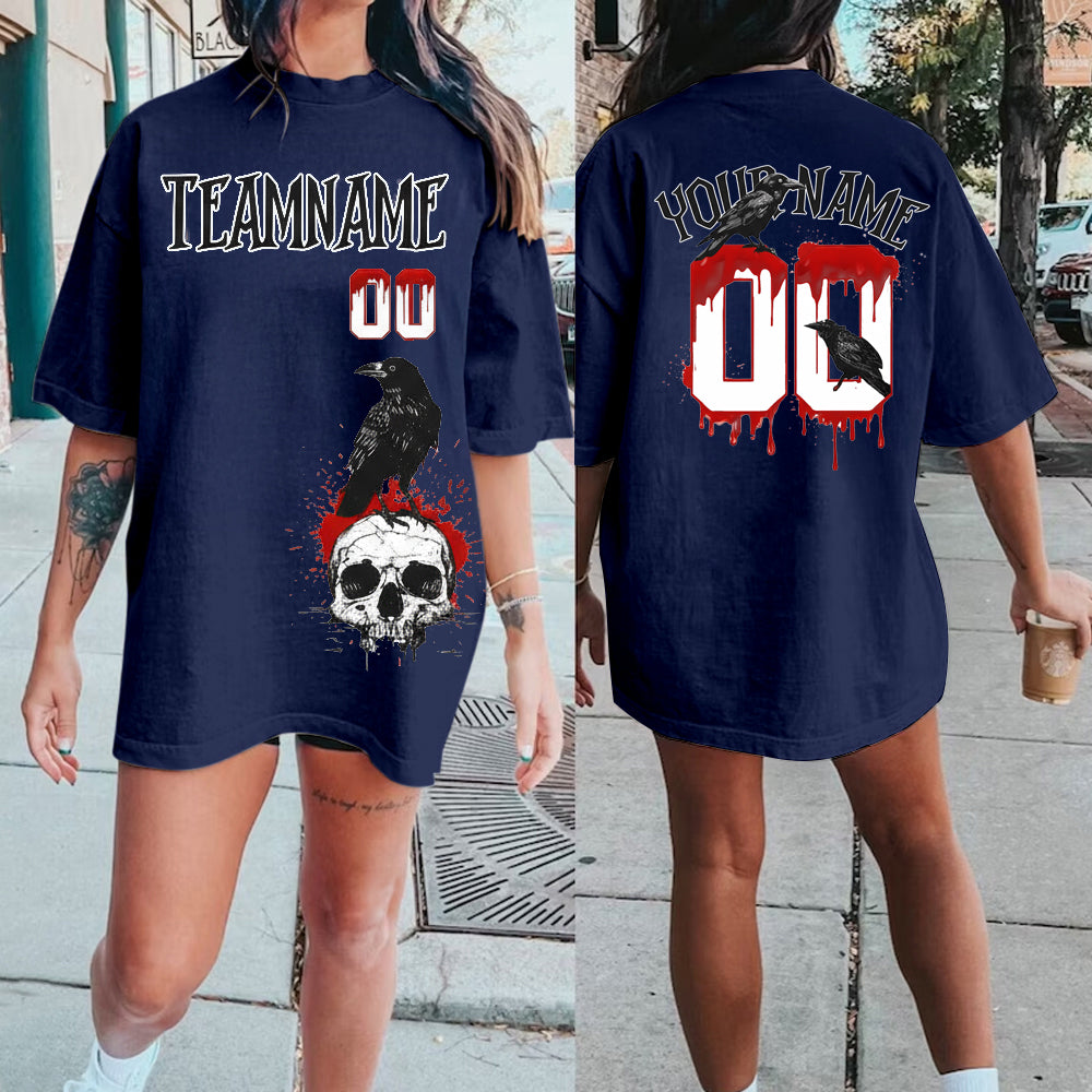 Personalize Blood Crow Splatter Halloween T-Shirt/Sweatshirt/Hoodie