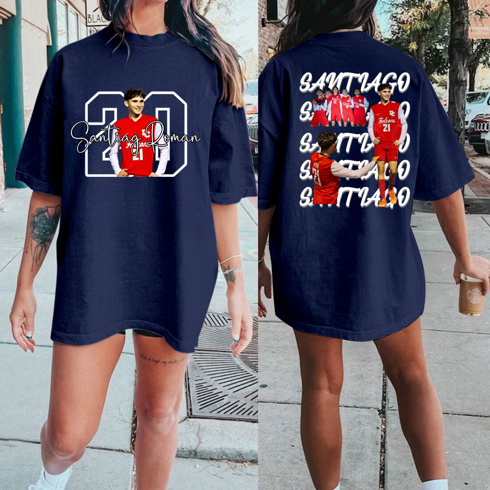 Custom Family Photo Sport T-Shirt/Personalize Cheer Tee/Personalize family  Sport Sweatshirt