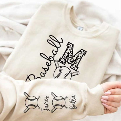 Custom Baseball Name Sweatshirt Baseball Mom Gift