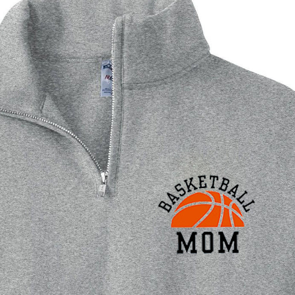 Custom sports personalized 1/4 zip sweater shirt with name