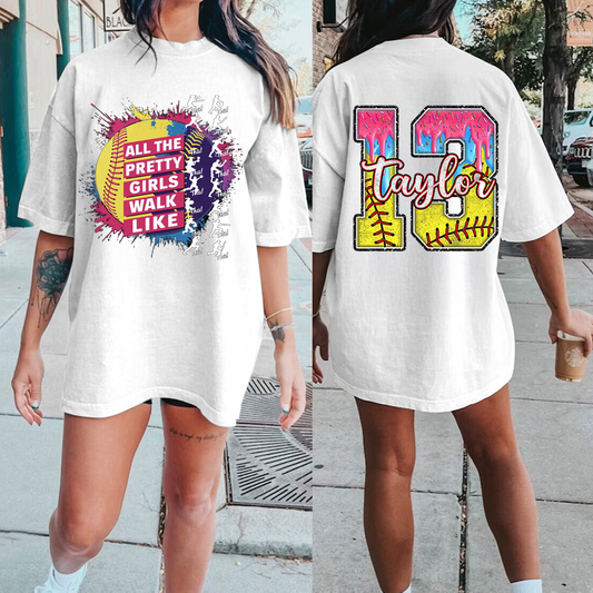 Customize All The Pretty Girls Walk Like T-shirts