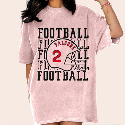 Custom Football Shirt, Personalized Football Mom Shirt, Football Fan Shirt