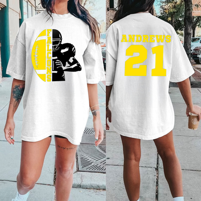 Customized Football Shirt/Your Name Football/Football Shirt/Game Day Shirt