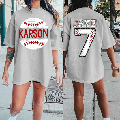 Custom Baseball Shirt Custom Name Custom Number Custom Team Baseball Shirt