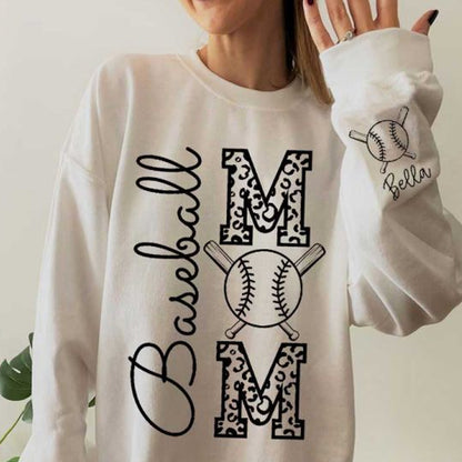 Custom Baseball Name Sweatshirt Baseball Mom Gift