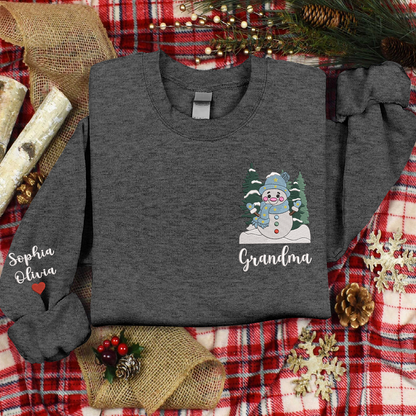 Embroidered Mimi Snow Xmas Sweatshirt