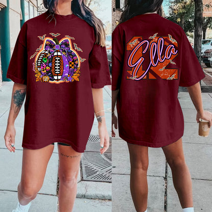 Personalized Lace Tis the season Halloween Gothic Sport Ghost T-Shirt