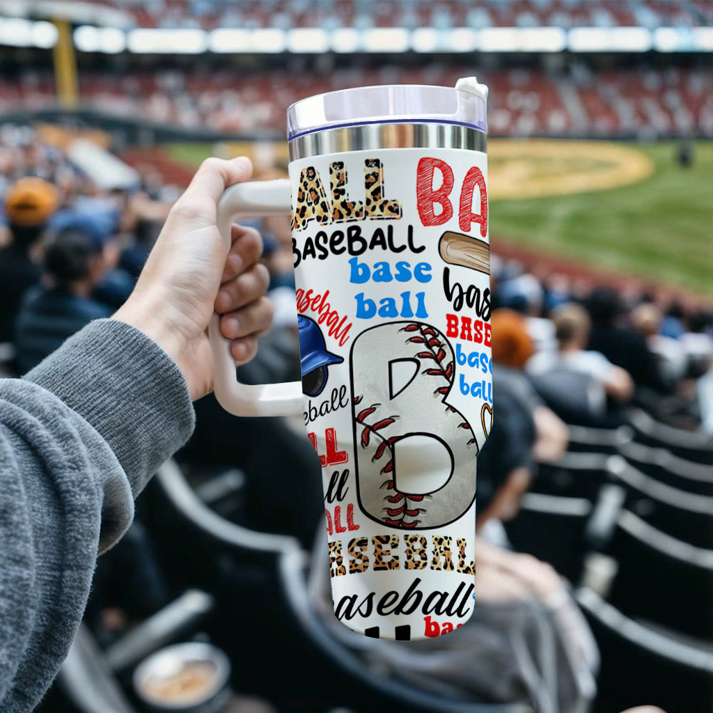 Baseball Mom Tumbler, team mom gift, baseball mama cup, baseball tumbler