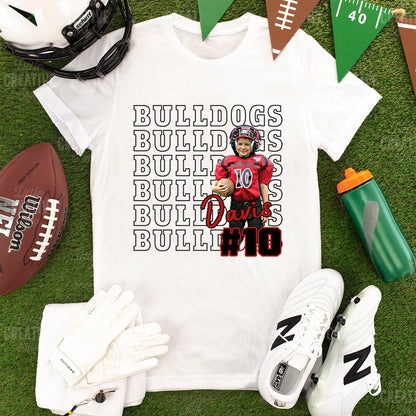 Custom Game Day Football/Softball/Basketball/Baseball/Hockey/Soccer/Volleyball/Tennis Personalized Shirt, Custom Photo Football Shirt