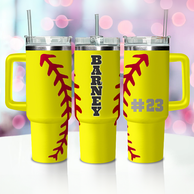 Custom Baseball/Softball Mom Tumbler, team mom gift, baseball/softball mama cup