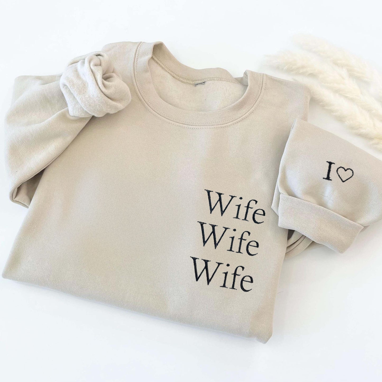 Custom Embroidered Family Sweatshirt/Couple Sweatshirt