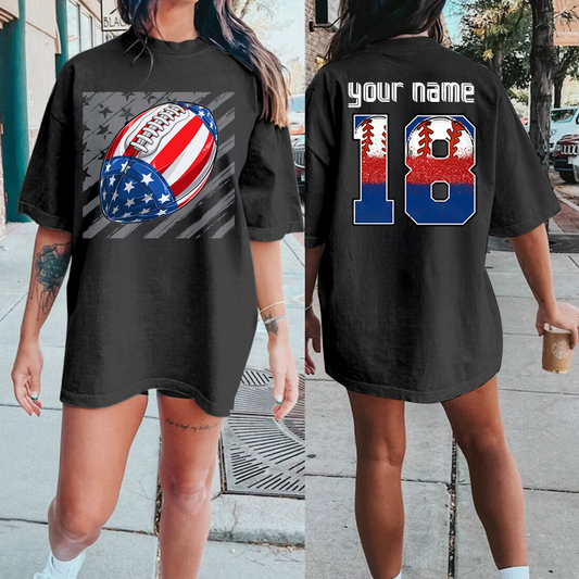 Custom-made football T-shirts with the national flag of Independence Day