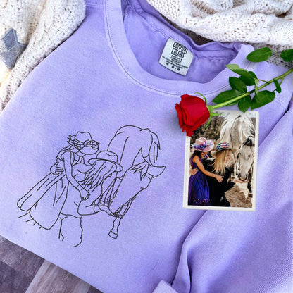 Mother's Day Special: Embroidered Memories Custom Photo Sweatshirt