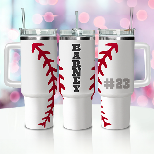 Custom Baseball/Softball Mom Tumbler, team mom gift, baseball/softball mama cup