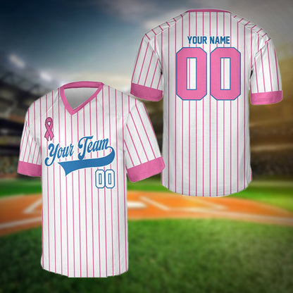 Custom Breast Cancer Awareness Football Jersey Breast Cancer Football Shirt