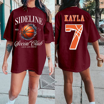 Custom Basketball Mom Shirt, Mom Basketball Tee,Sports Mom Tee，Custom Comfort Colors Tee