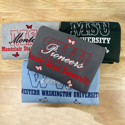 Custom Embroidered University Sweatshirt