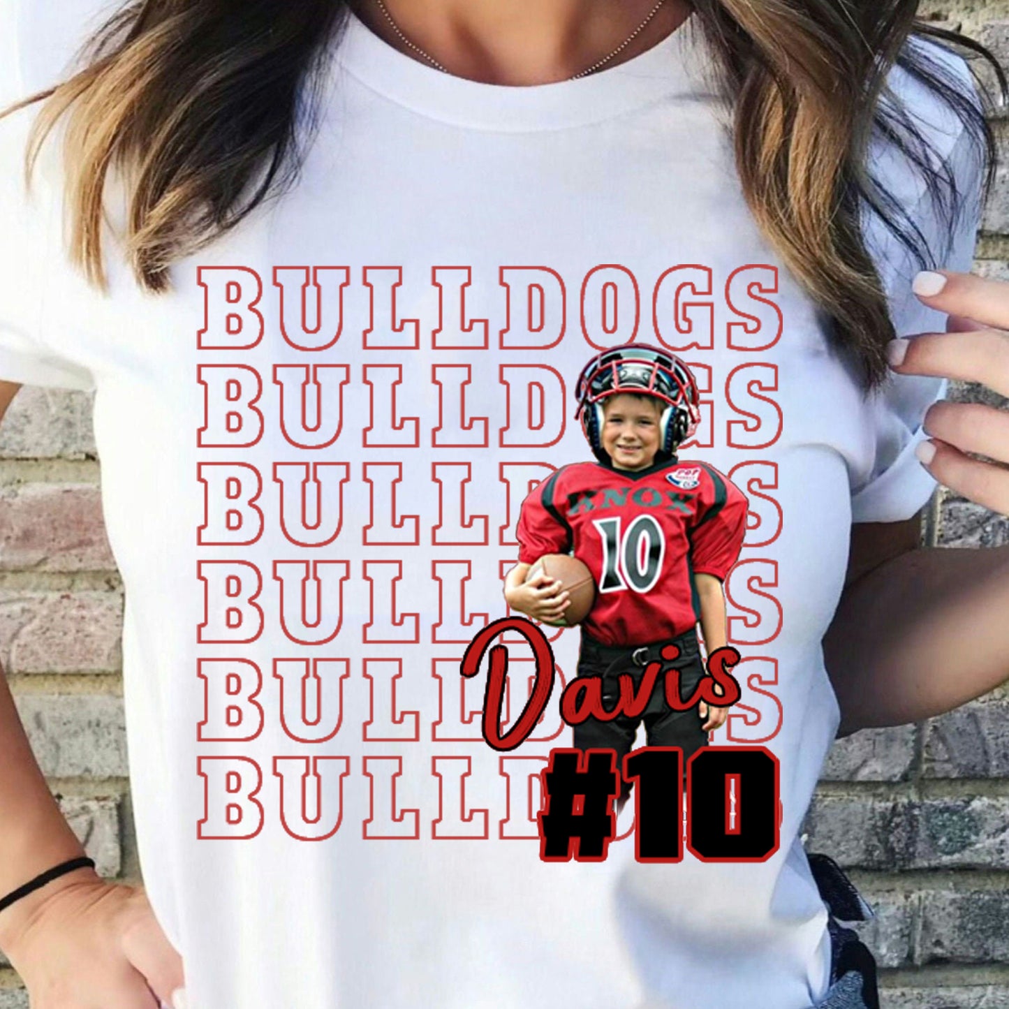 Custom Game Day Football/Softball/Basketball/Baseball/Hockey/Soccer/Volleyball/Tennis Personalized Shirt, Custom Photo Football Shirt