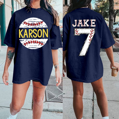 Custom Baseball Shirt Custom Name Custom Number Custom Team Baseball Shirt