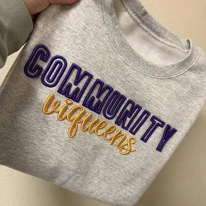 Custom Game Day 3D PUFF Embroidery Sweatshirt