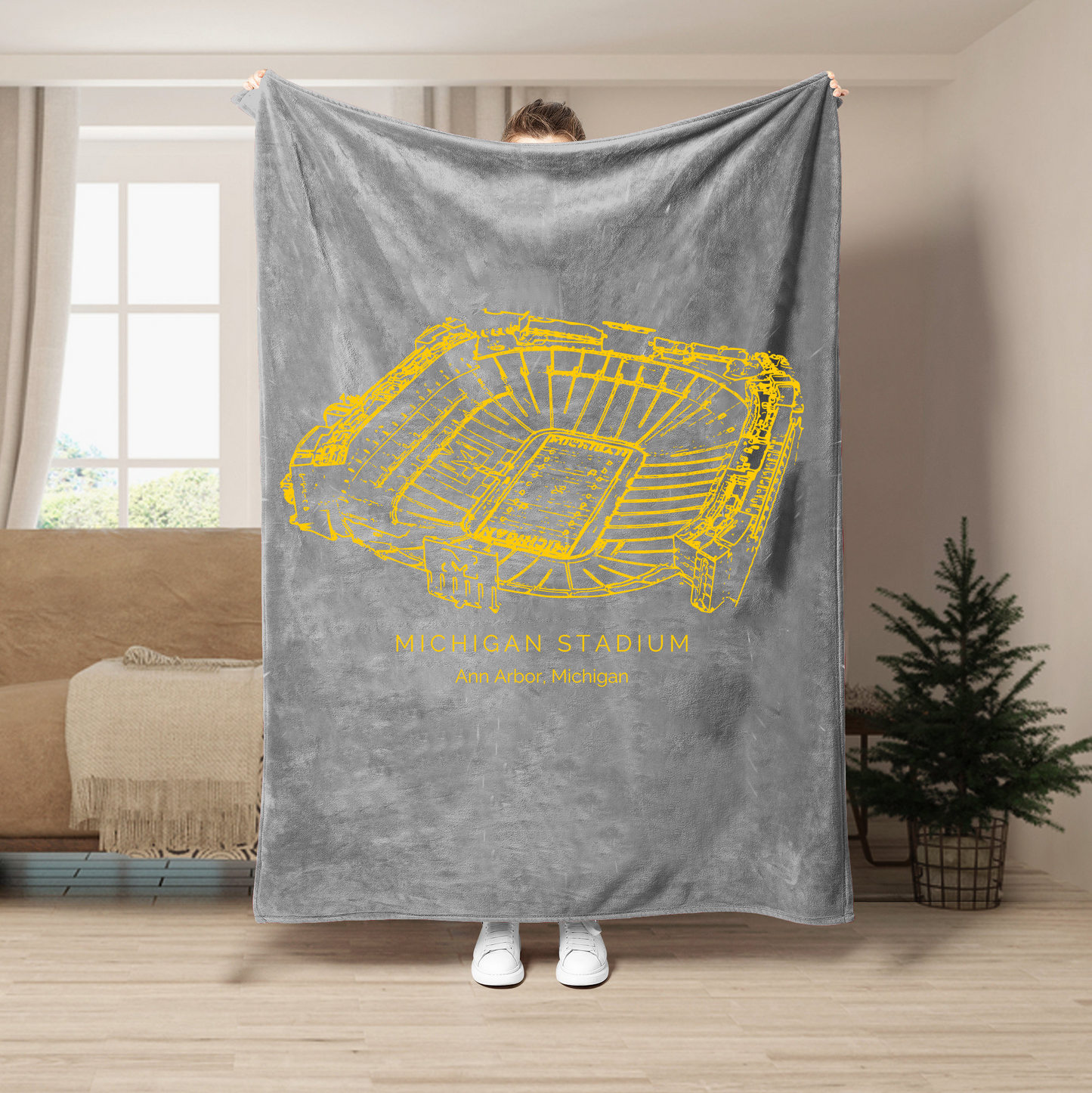 Michigan Stadium - Michigan Wolverines football, College Football Blanket