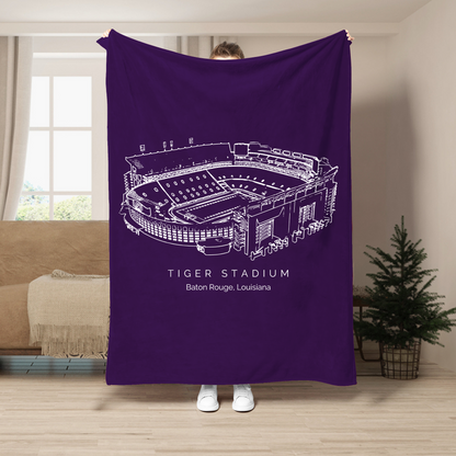 Tiger Stadium (LSU) - LSU Tigers football, College Football Blanket