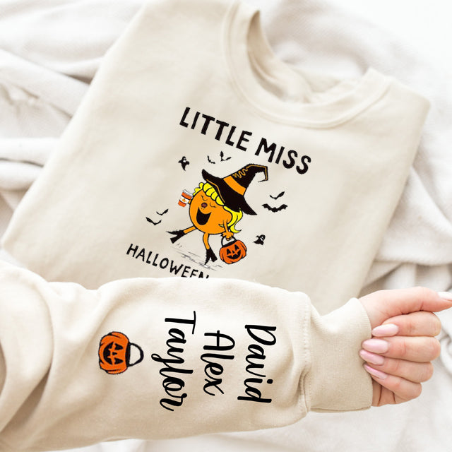 Little Miss Halloween Queen Shirt, Pumpkin Halloween Shirt