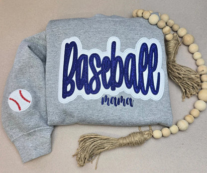 Customized Balls Glitter Sweatshirt，Gifts For Sports Lovers，Mama Sweatshirt