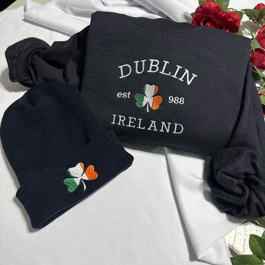 Customisable Ireland City/County Embroidered Sweatshirt