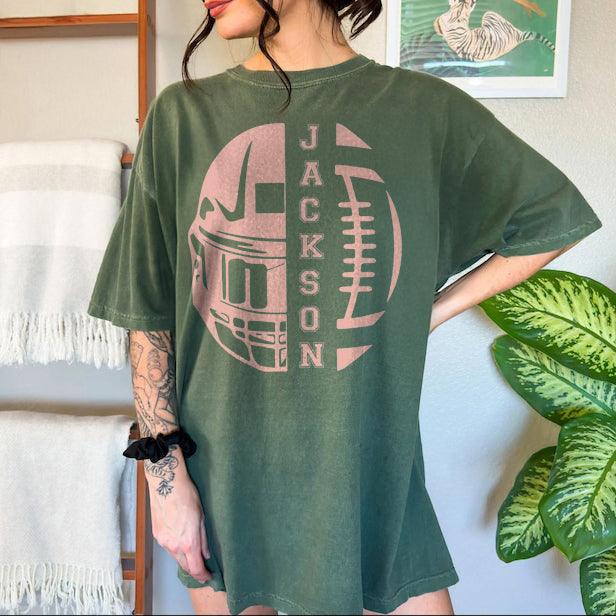 Personalized Football Mom Shirt for Game Day,Custom Football Gift,Women Football Shirt,Football Season Shirt