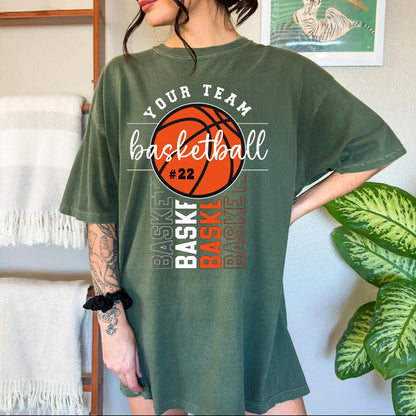 Custom Basketball Tee/Family T-Shirt/Basketball Team Shirt