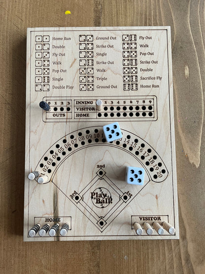 Dice Baseball Travel，Baseball Dice Board Game