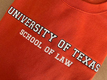 Custom Embroidered University Sweatshirt