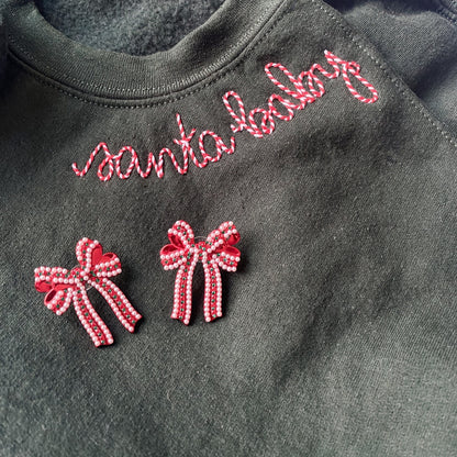 Custom Christmas Embroidered Sweatshirt