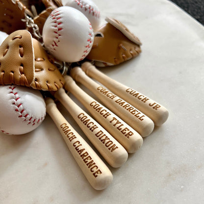 Baseball/Softball Key Chain | Mini Baseball/Softball Set Bag Tag | Custom for Baseball/Softball Game | Gift for Athlete