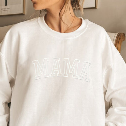 Personalized Mama Sweatshirt with Kid Names on Sleeve, Mothers Day Gift, Birthday Gift for Mom, New Mom Gift, Minimalist Cool Mom Sweater