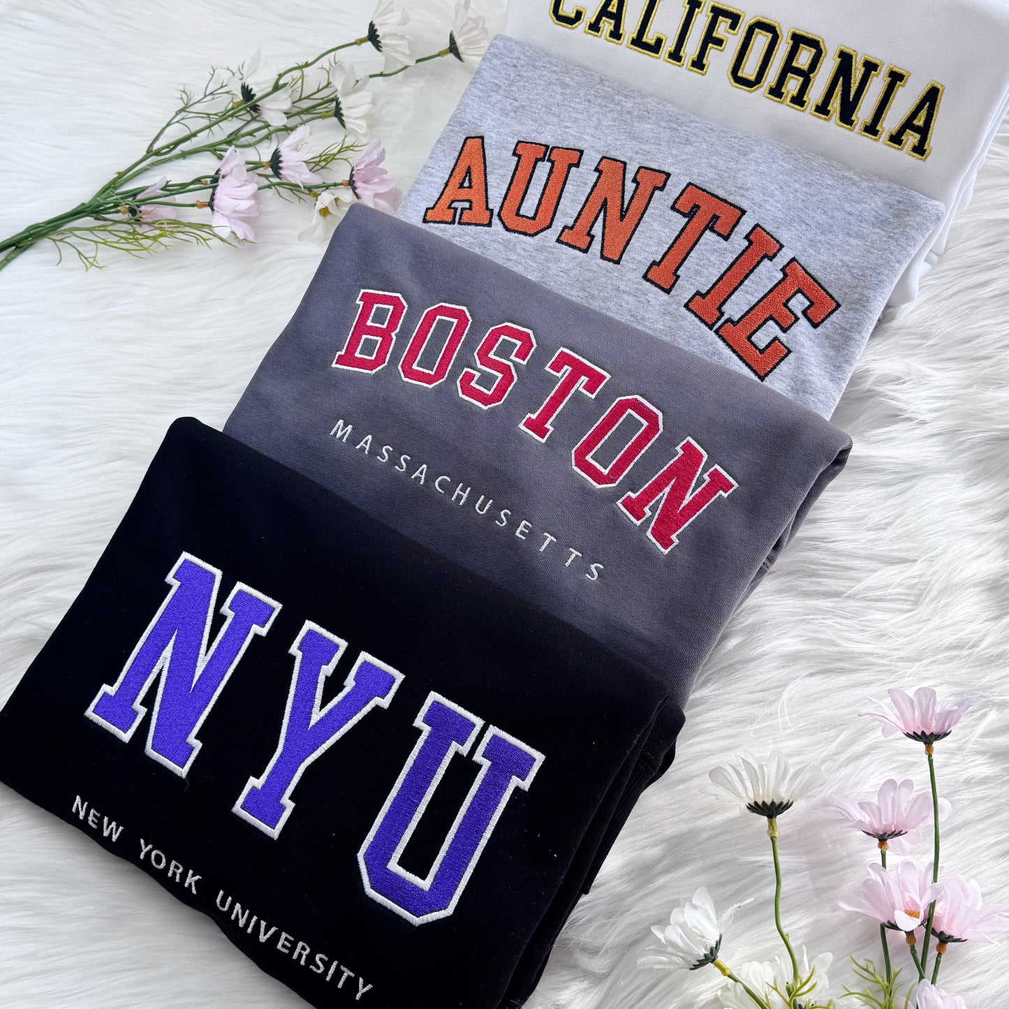 Custom Embroidered University Sweatshirt